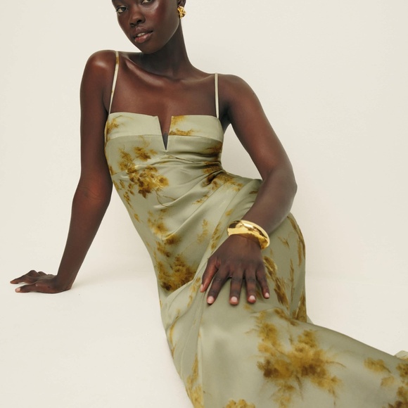 Reformation Dresses & Skirts - Reformation Brie Silk Dress Golden Hour